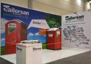 ecomondo 20217 fiera di rimini stand tailorsan amiko toilet
