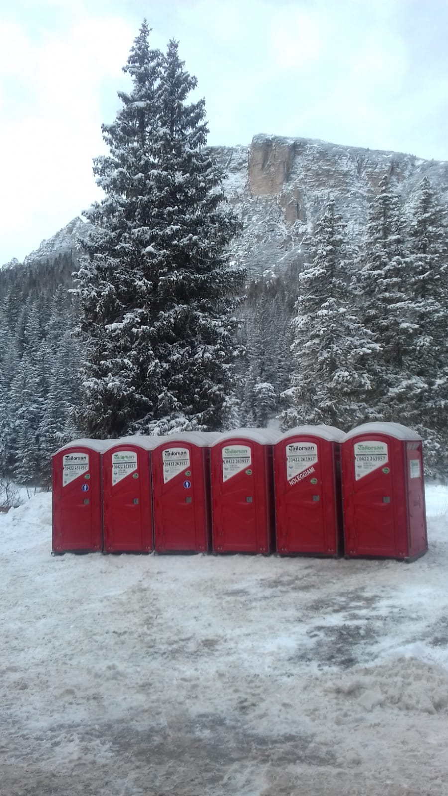 WC mobili stazione sciistica