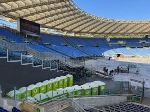 area servizi dello stadio olimpico a roma curata da tailorsan bagni mobili