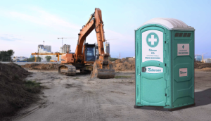K6 Stazione Mobile di Primo Soccorso Tailorsan installata in cantiere